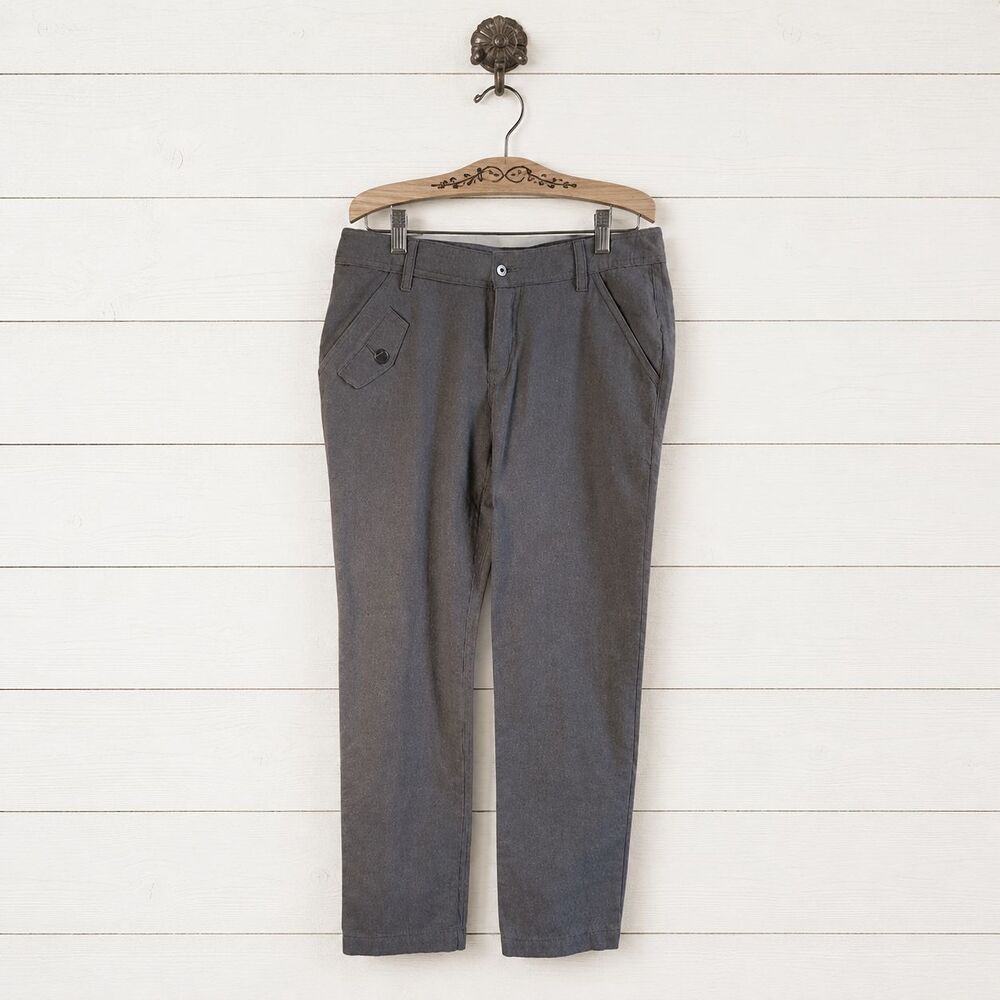 Merrell Womens Gray Cotton Blend Pants SZ 10 Textured Pockets Outdoors Hiking